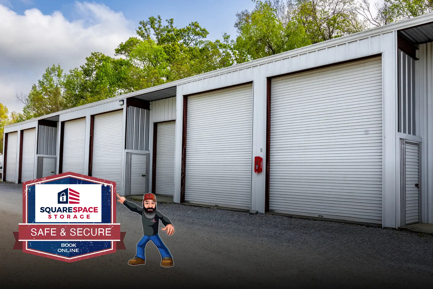 Variety of drive-up storage units in Baton Rouge