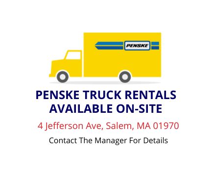 Penske Truck Rentals Available On-Site at Advantage Self Storage Salem, MA