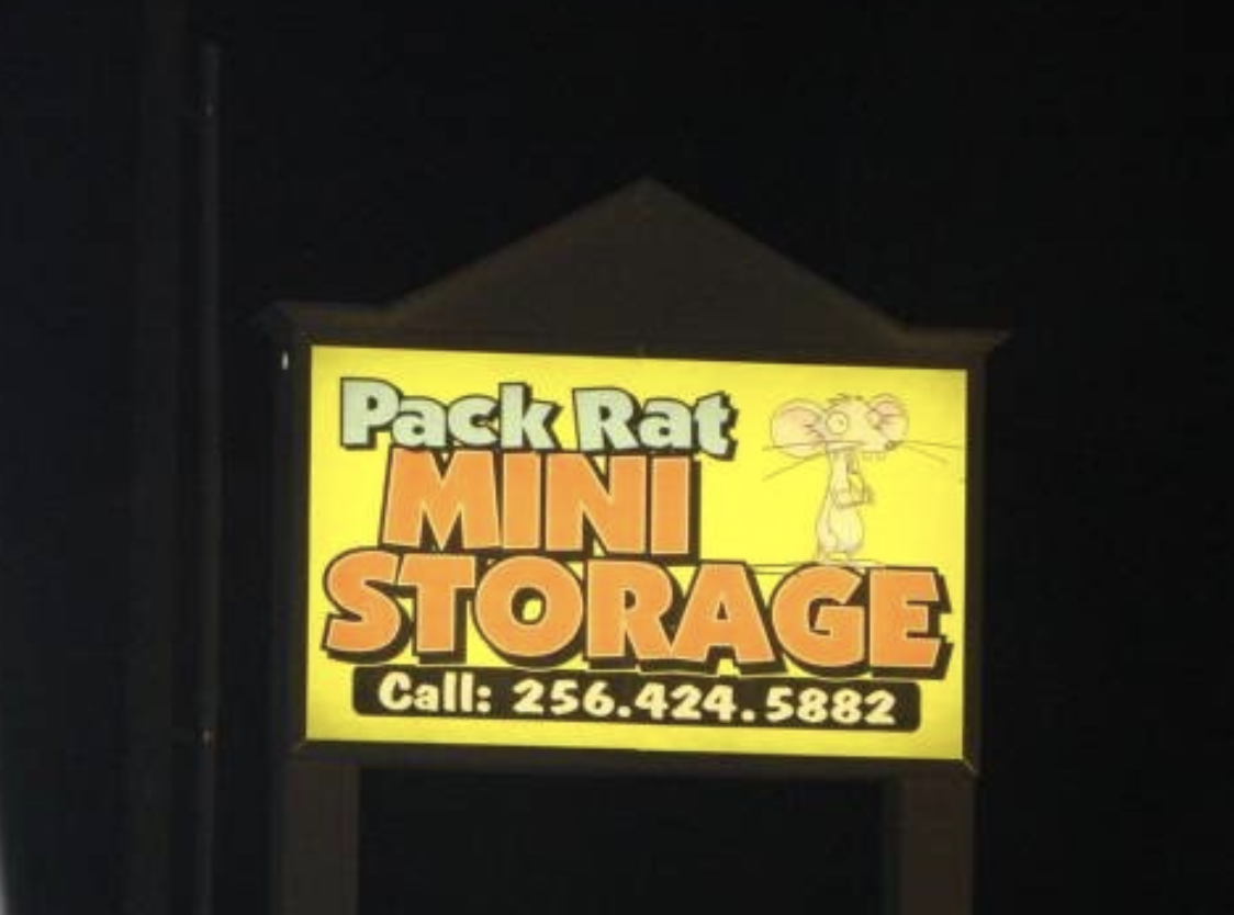 Pack Rat Mini Storage Sign