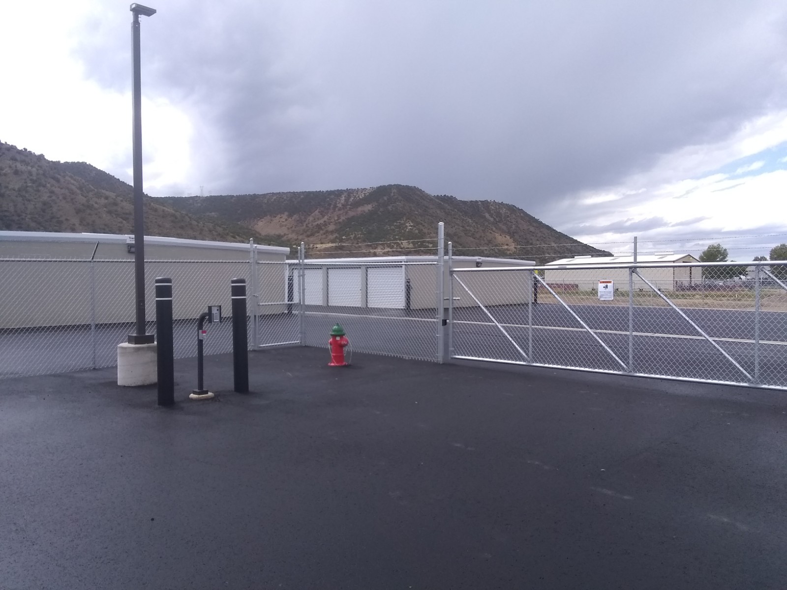 entrance for rifle self storage  located at 1889 Airport Road. Rifle, CO 81650