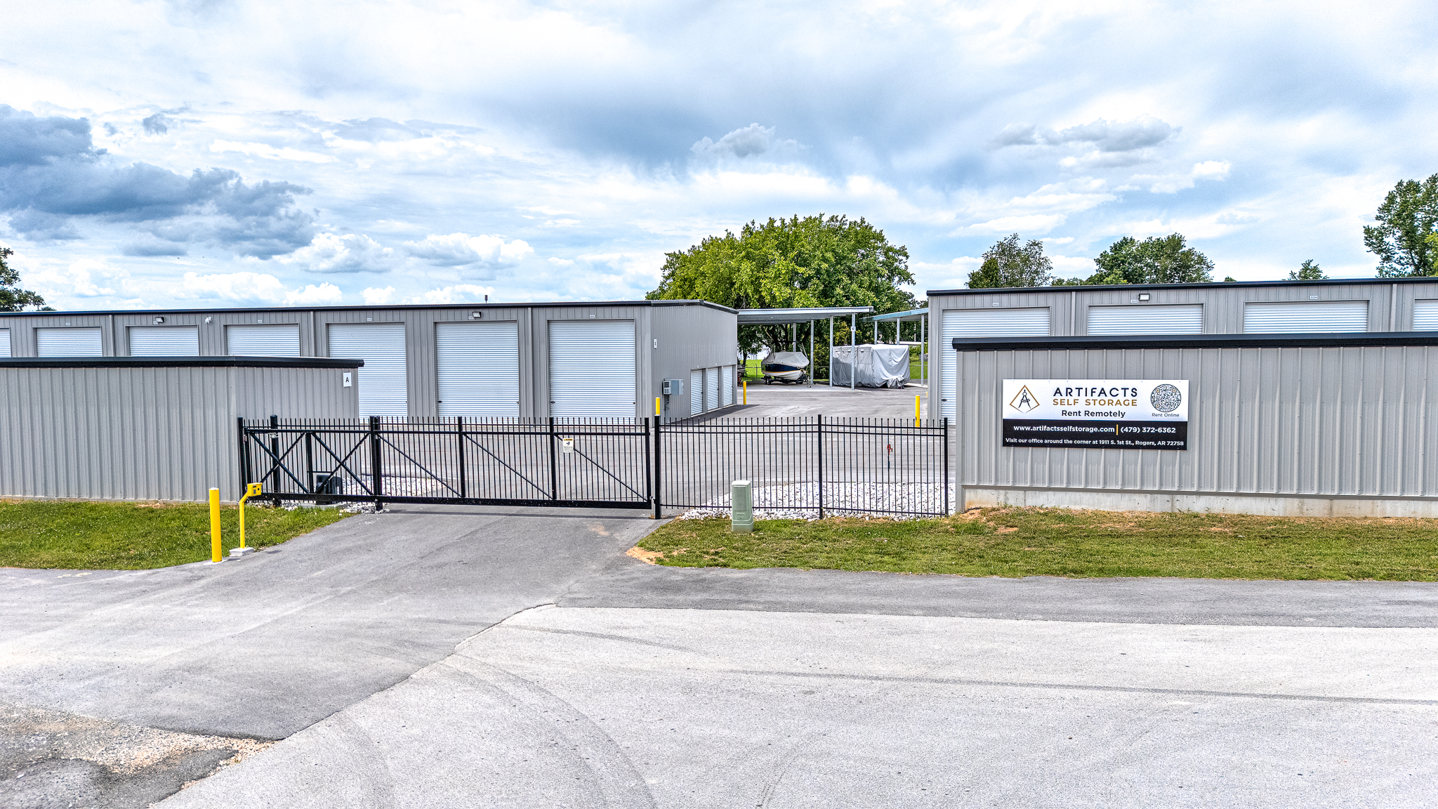 Artifacts Self Storage RV & Boat Storage Security Gate