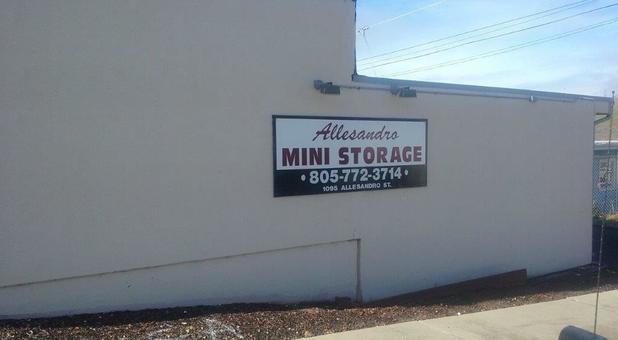 Allesandro Mini Storage sign