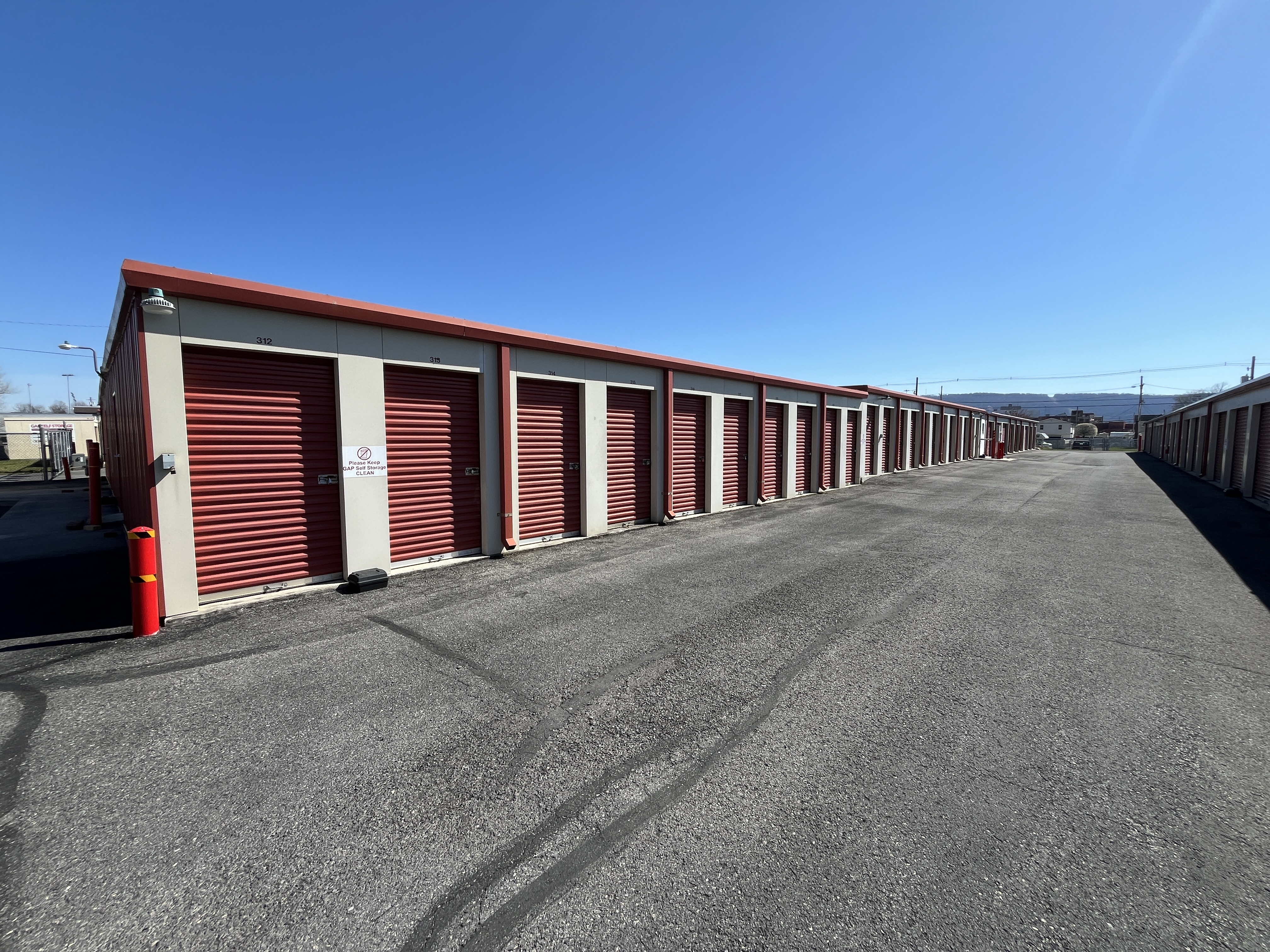 GAP Self Storage Facility outside units