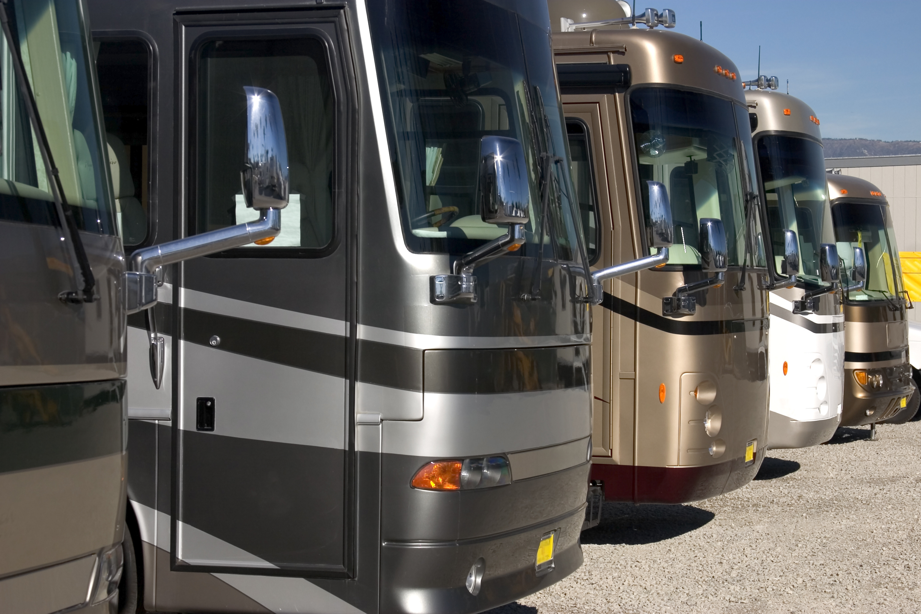 South Abilene Storage with a long row of parked RVs