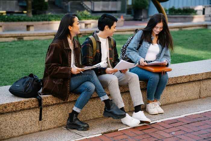 Students at MSU sitting together