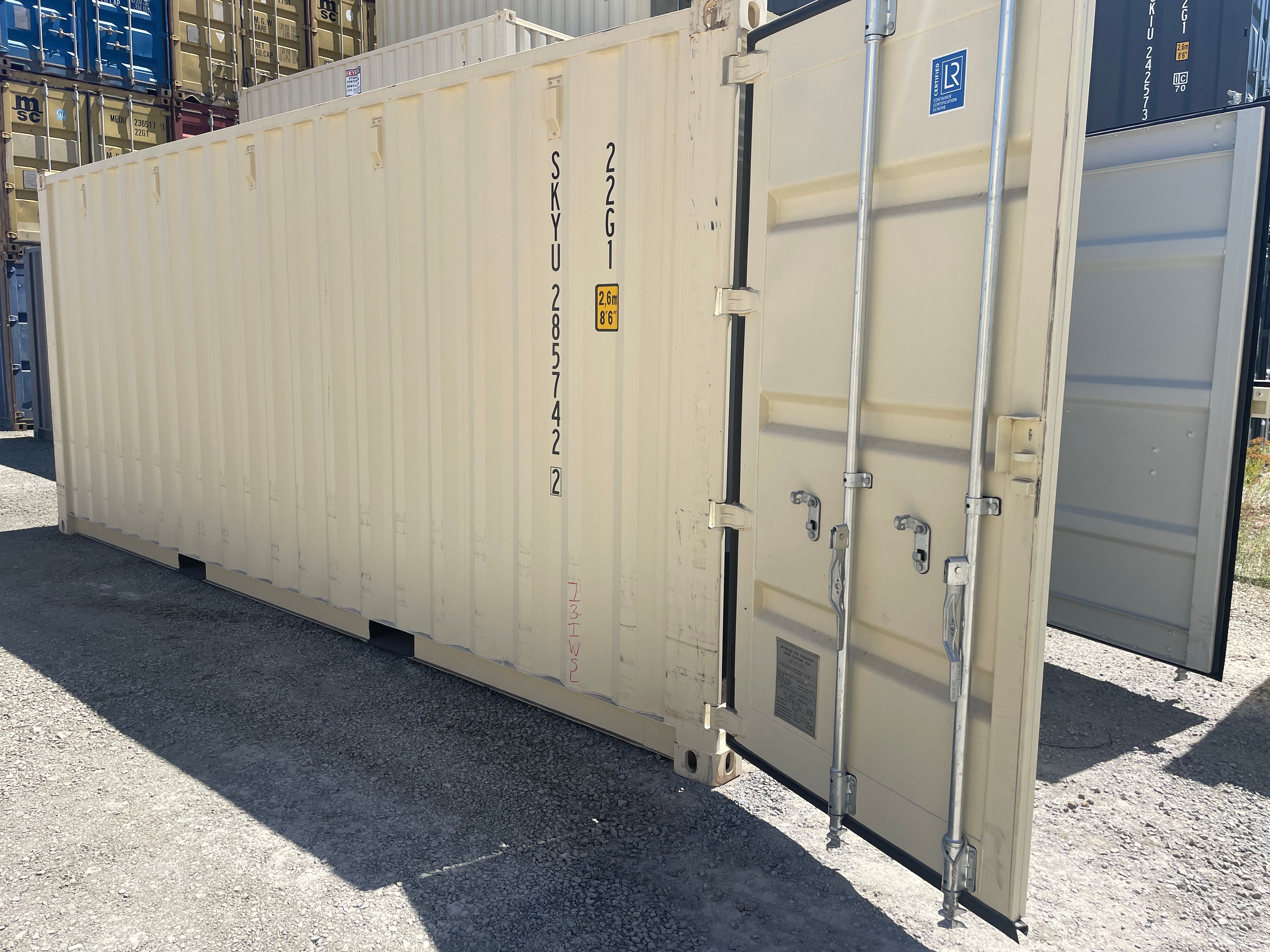 20 foot shipping container one trip exterior