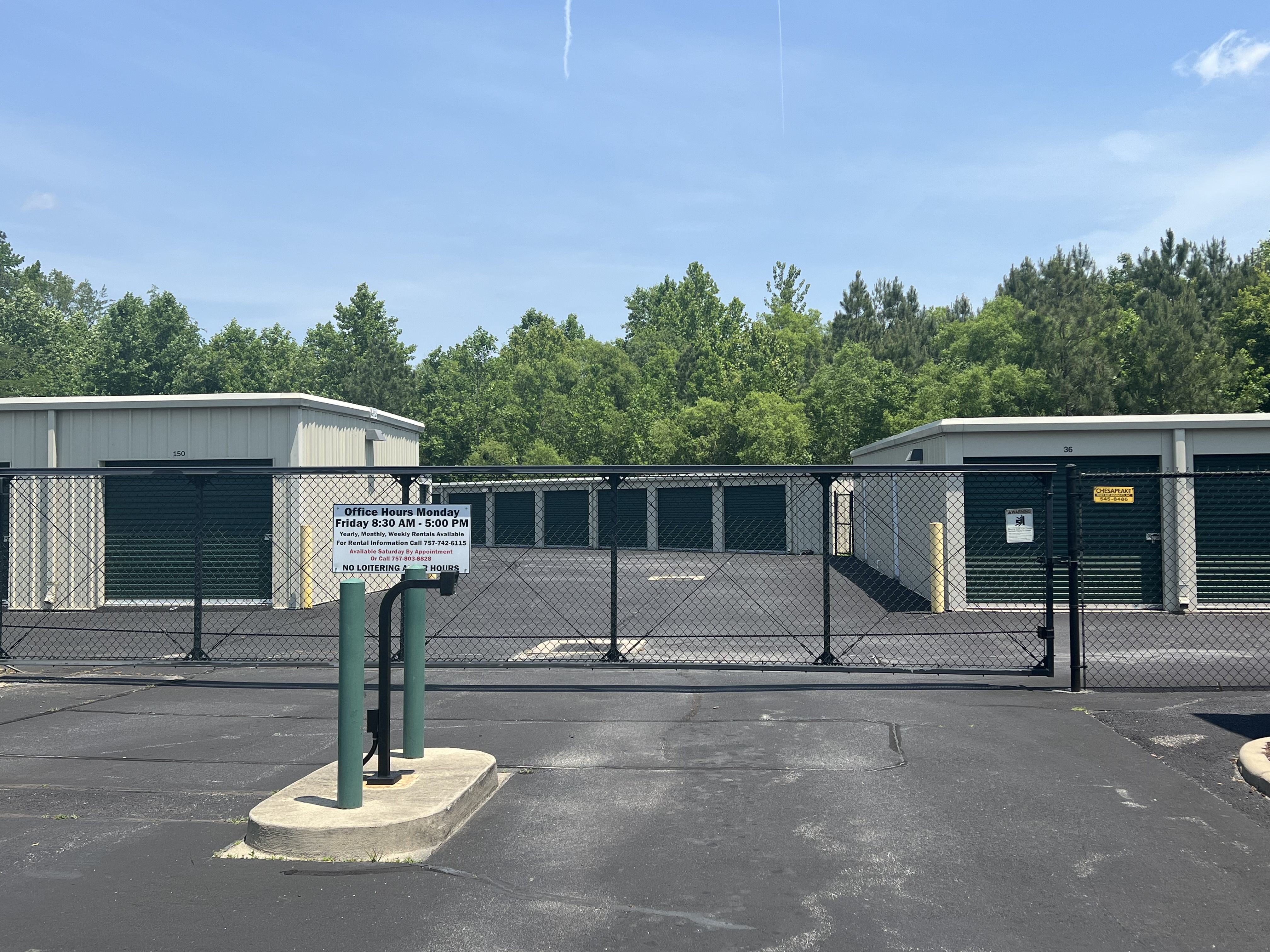 Fully Fenced & Gated Facility in Courtland, VA