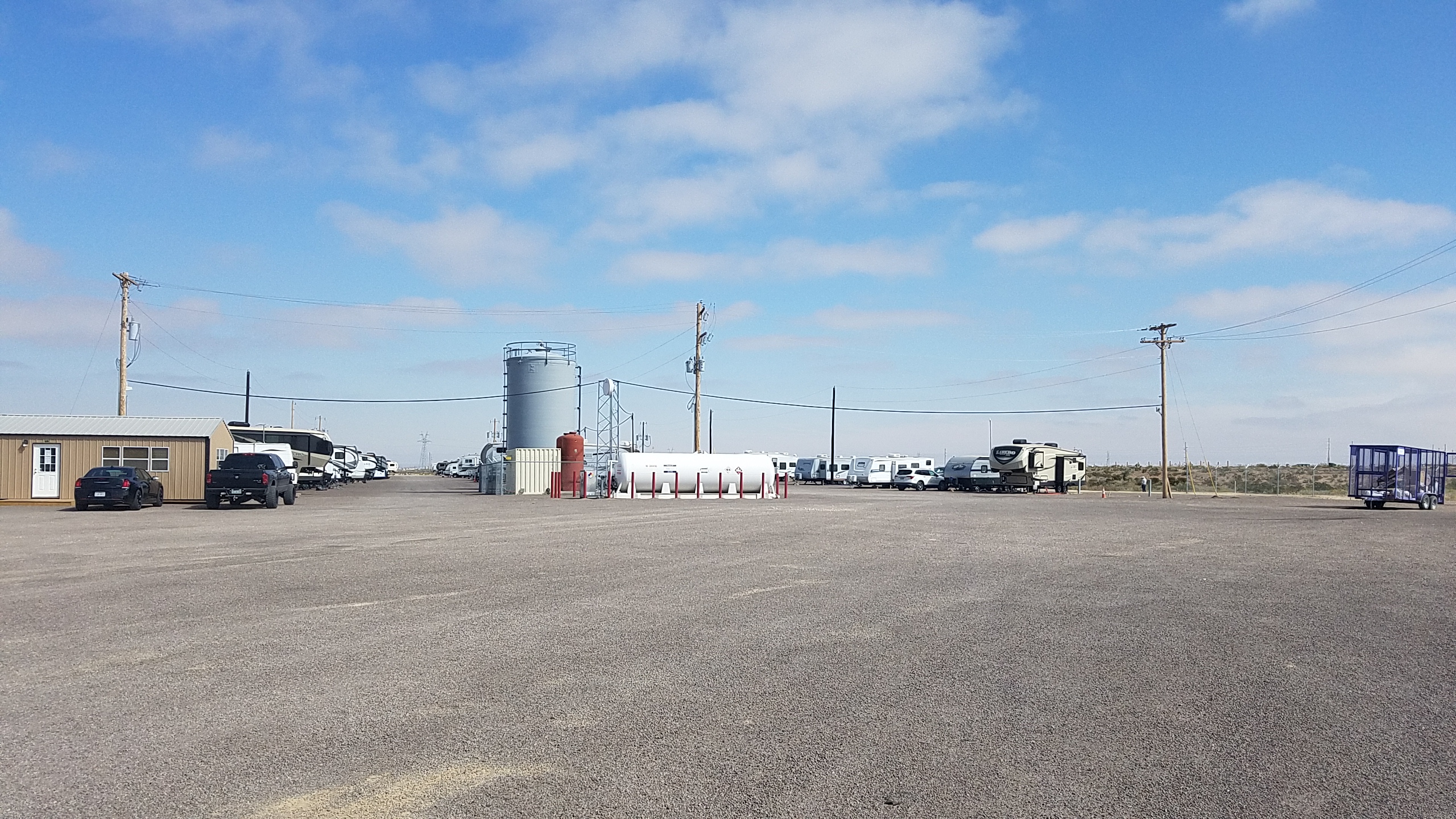 Covered RV Parking in Pecos, TX 79772 Hwy 285 RV Park