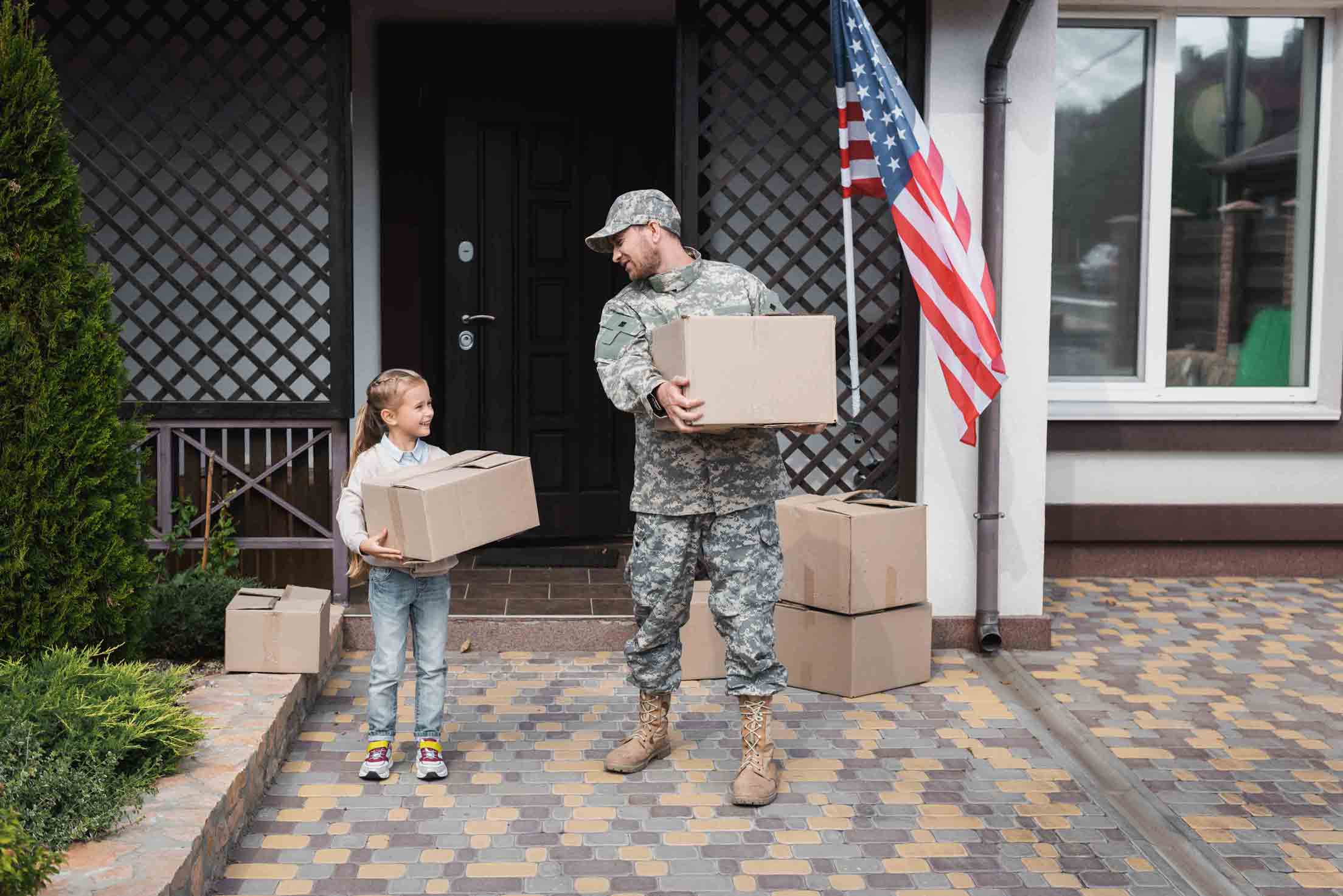 Military family moving in