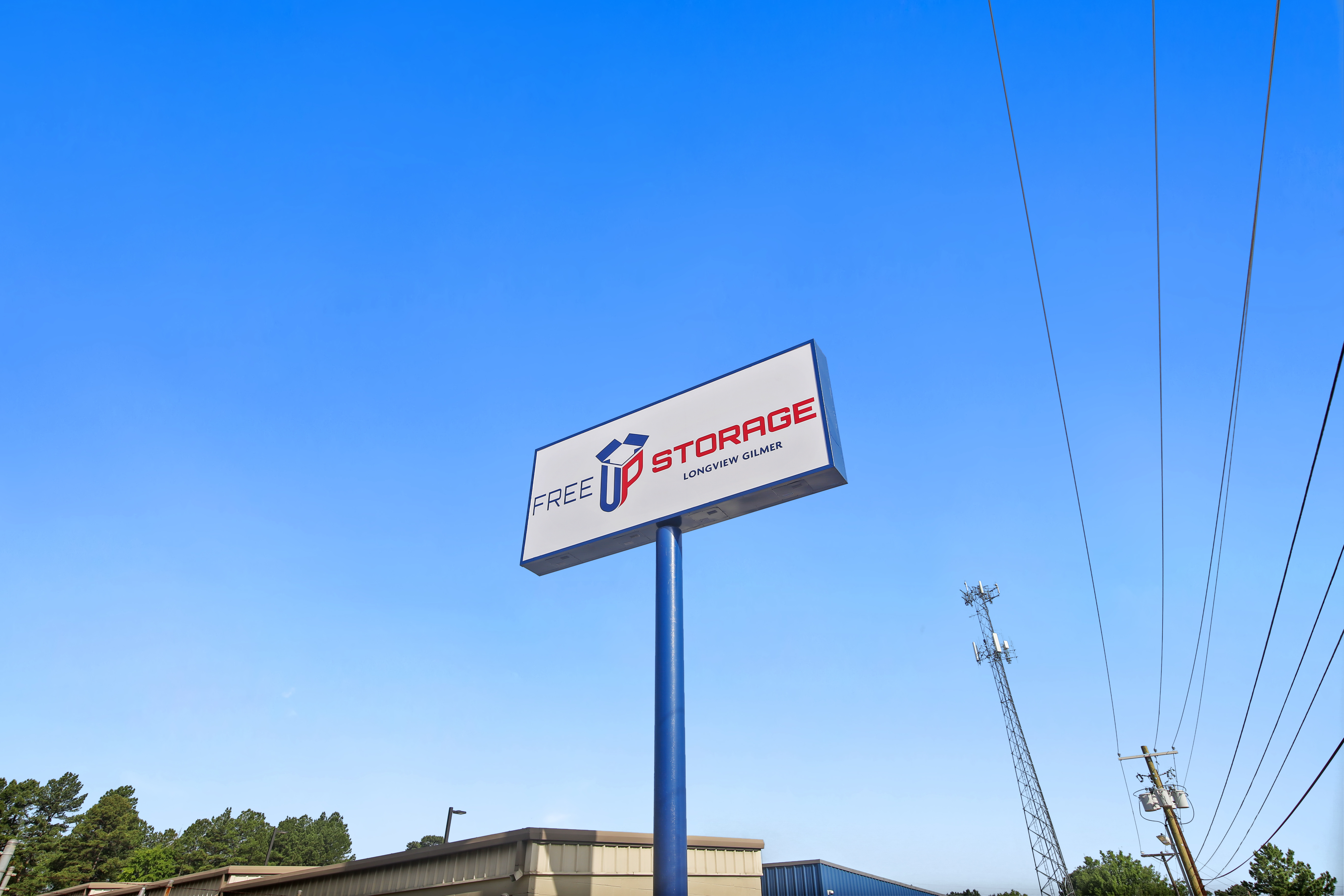 FreeUp Storage Longview Gilmer Road Sign