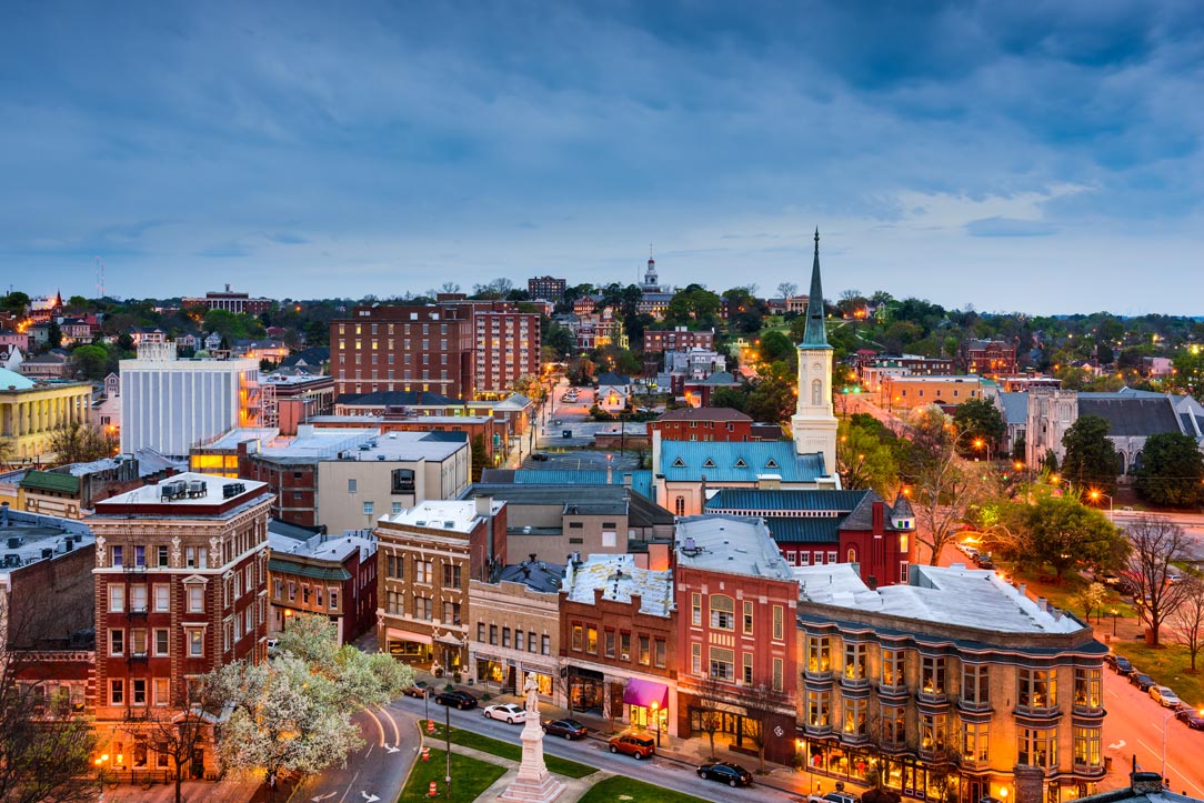 Skyline in Macon Georgia