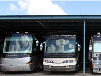 RVs in covered storage in Mansfield, TX