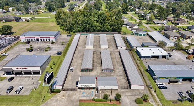 Aerial View of Security Storage Gonzales