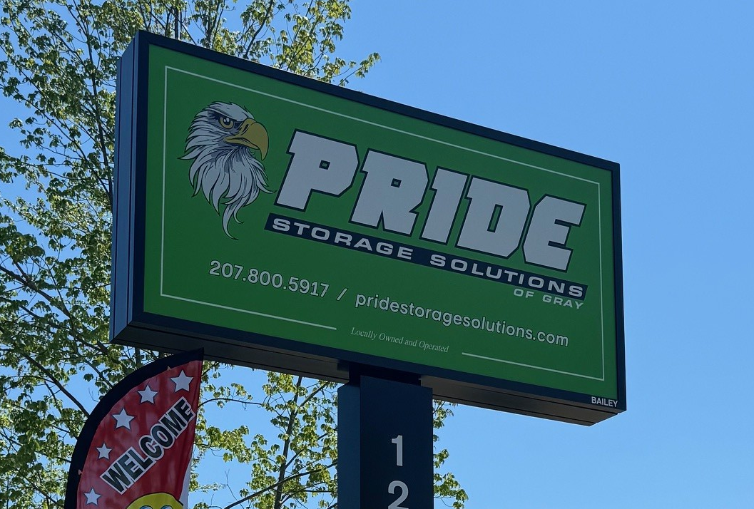 Pride Storage Solutions Gray Sign