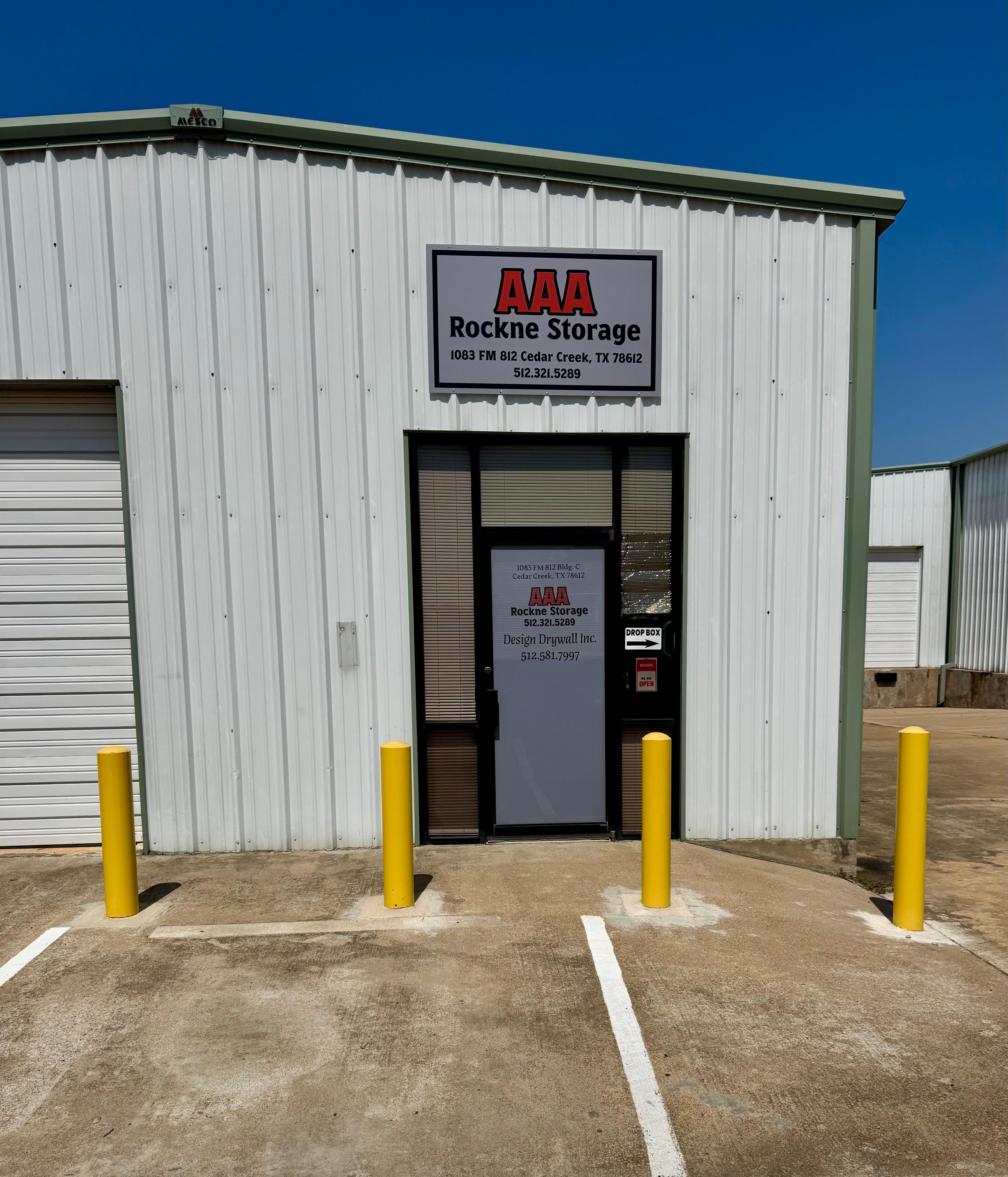AAA Rockne Storage Cedar Creek 1083 FM 812 , Suite C Cedar Creek, TX 78612