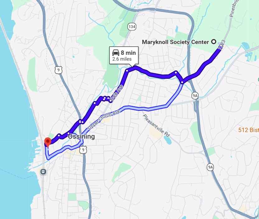 Our proximity to Maryknoll, NY