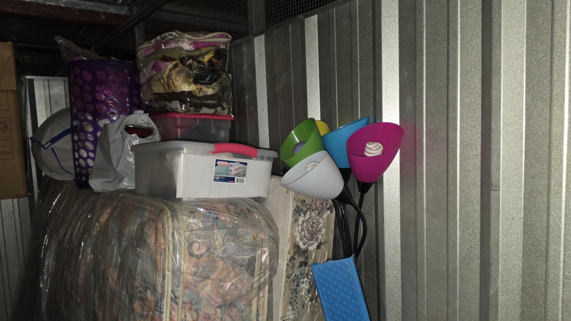 Unit 2427 contents – rear boxes and mattress