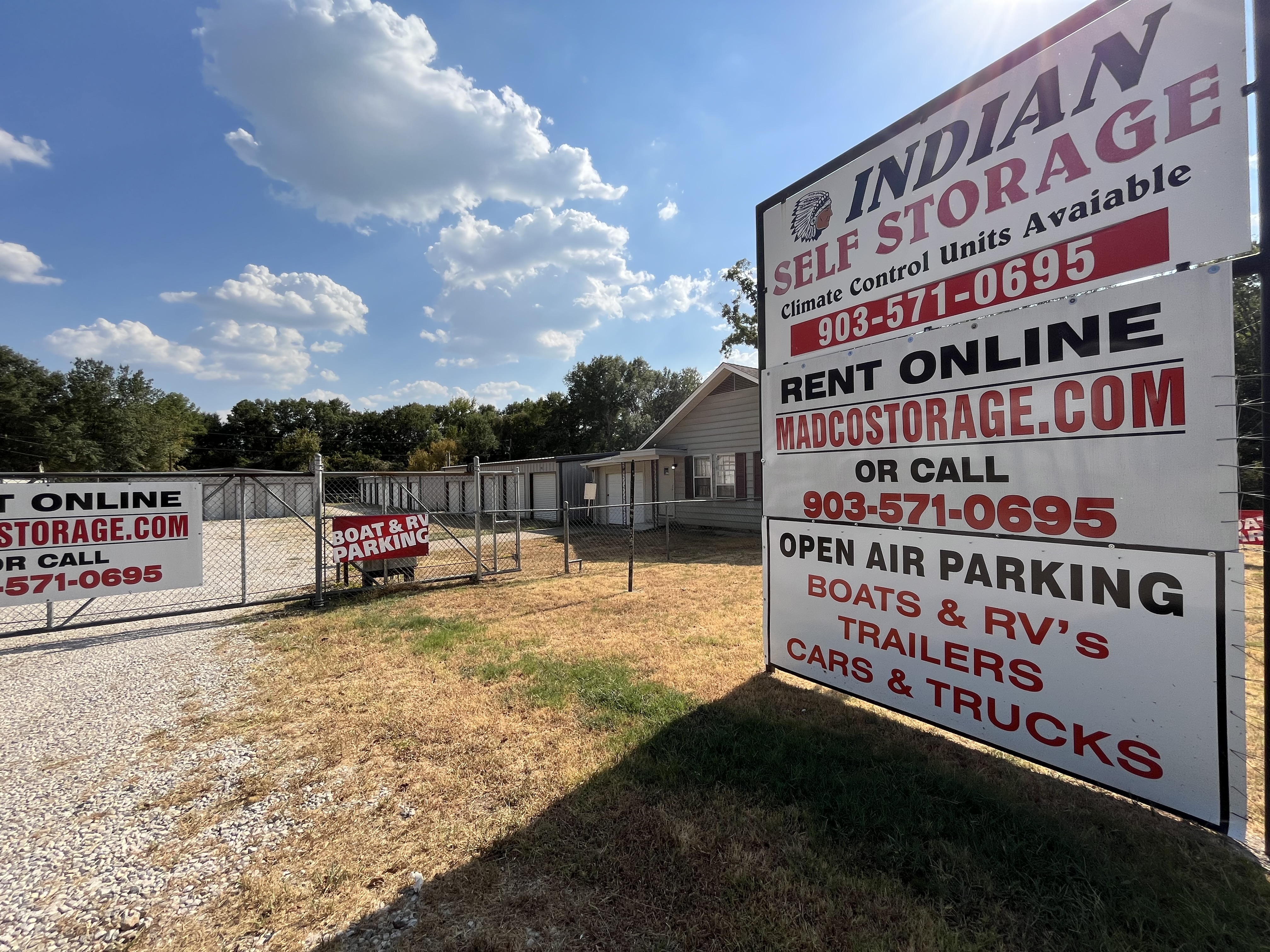 Indian Self Storage Sign