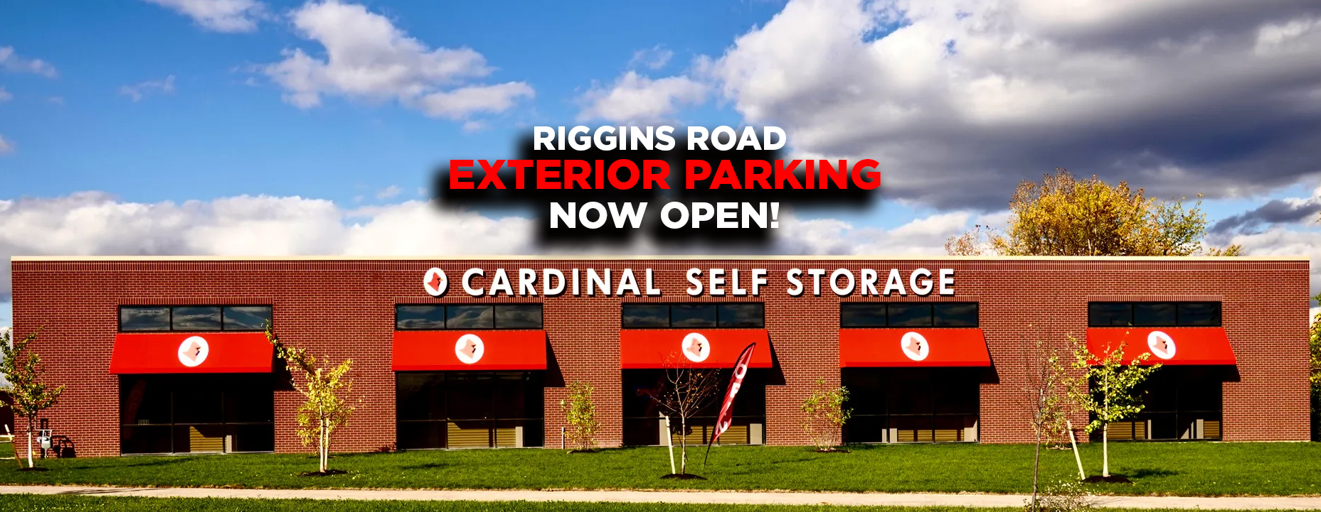 Riggins Road Exterior Parking NOW OPEN