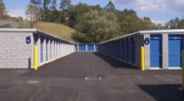 Wide Aisles at RT 22 Self Storage