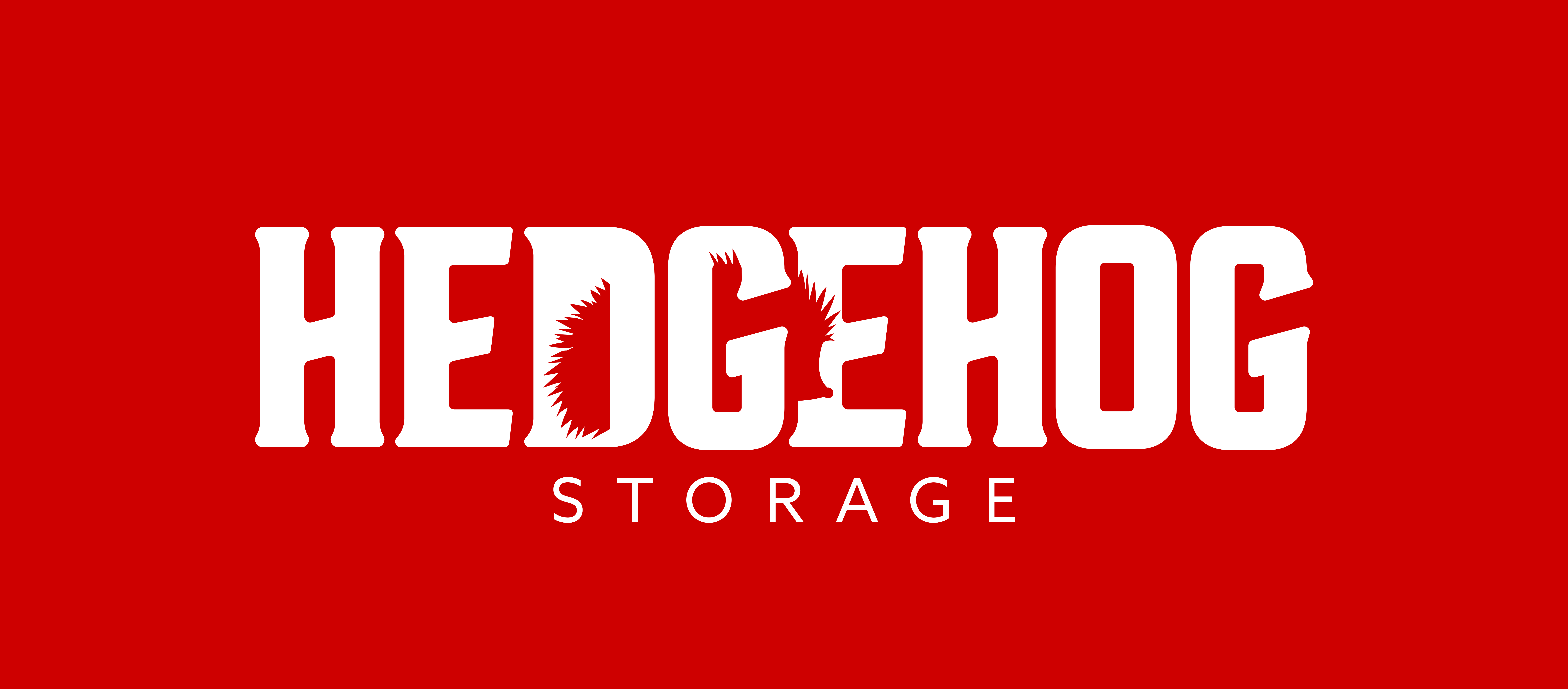 Hedgehog Storage logo red