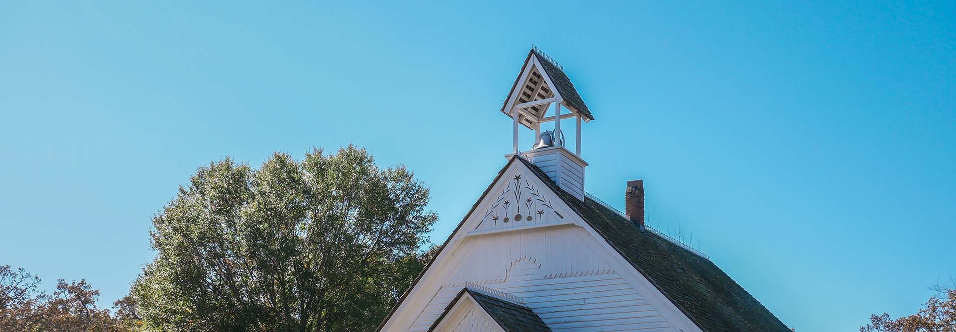 Historic church steeple near Searcy