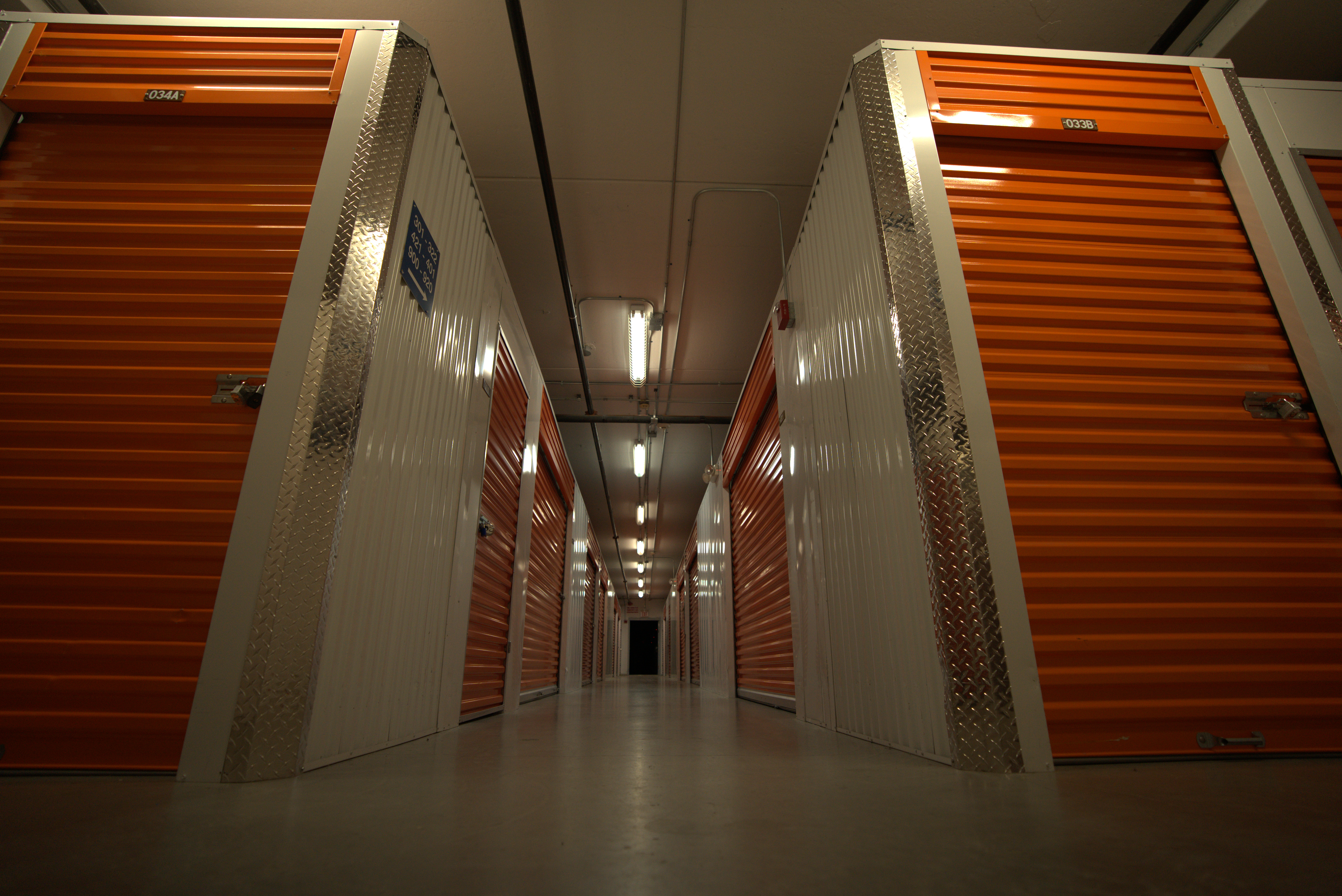 Interior hall of Self Storage Facility