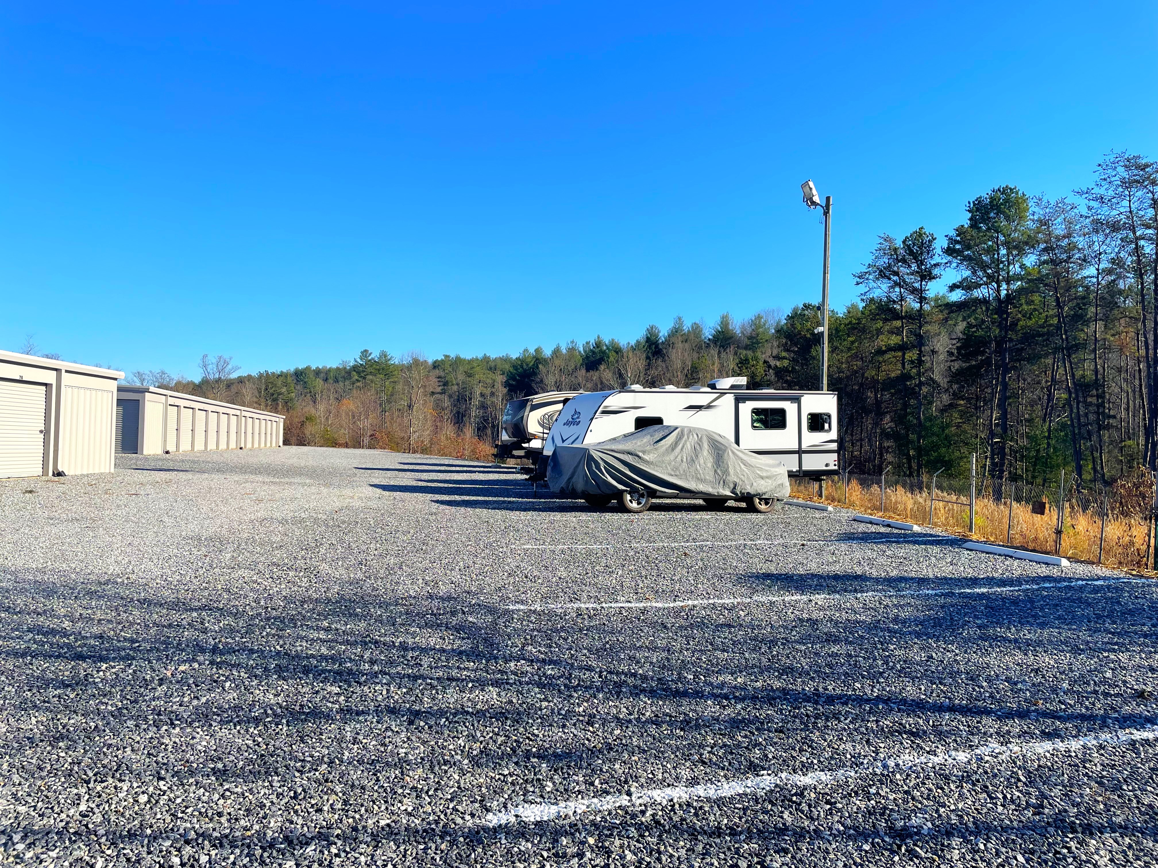 RV camper parking trailer parking spaces