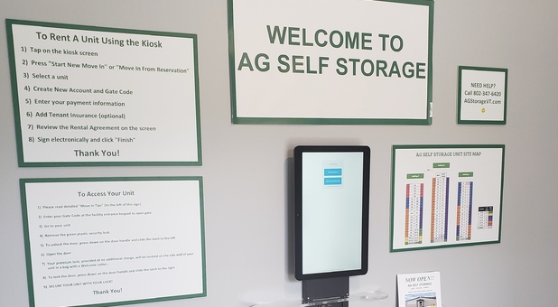 AG Self Storage self service kiosk