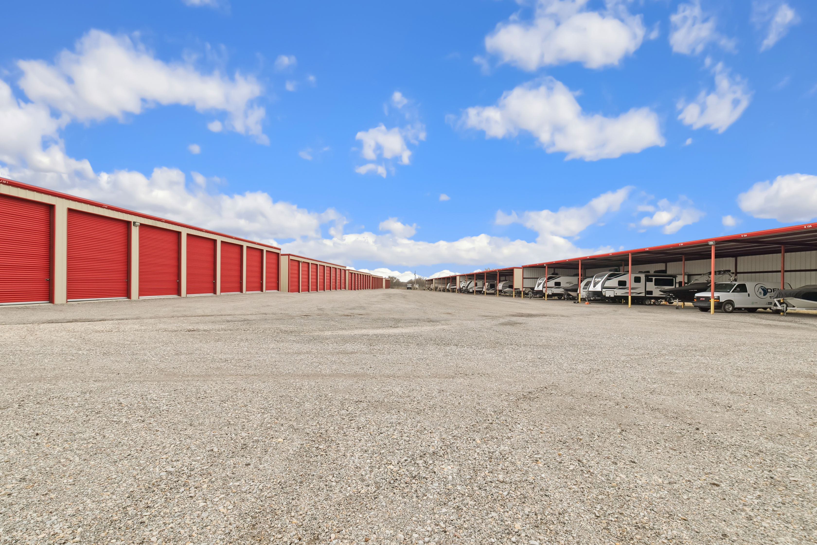 Fully enclosed parking for Boat & RV storage in Justin, TX