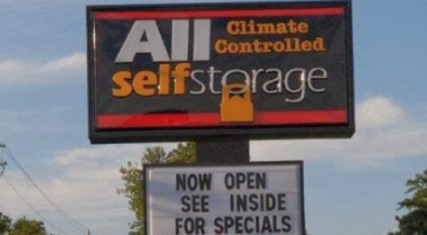 All Self Storage Sign