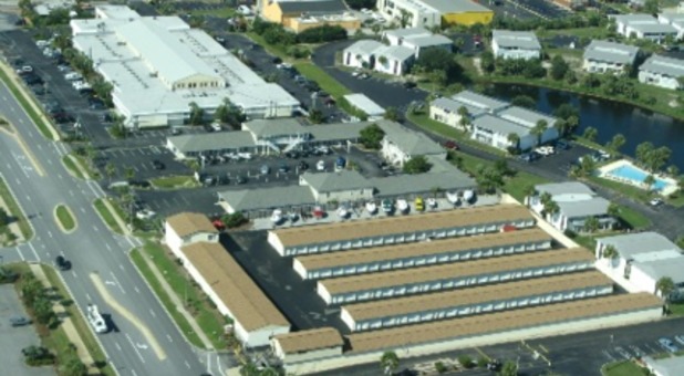 Regional Self Storage sign in Destin, FL aerial view