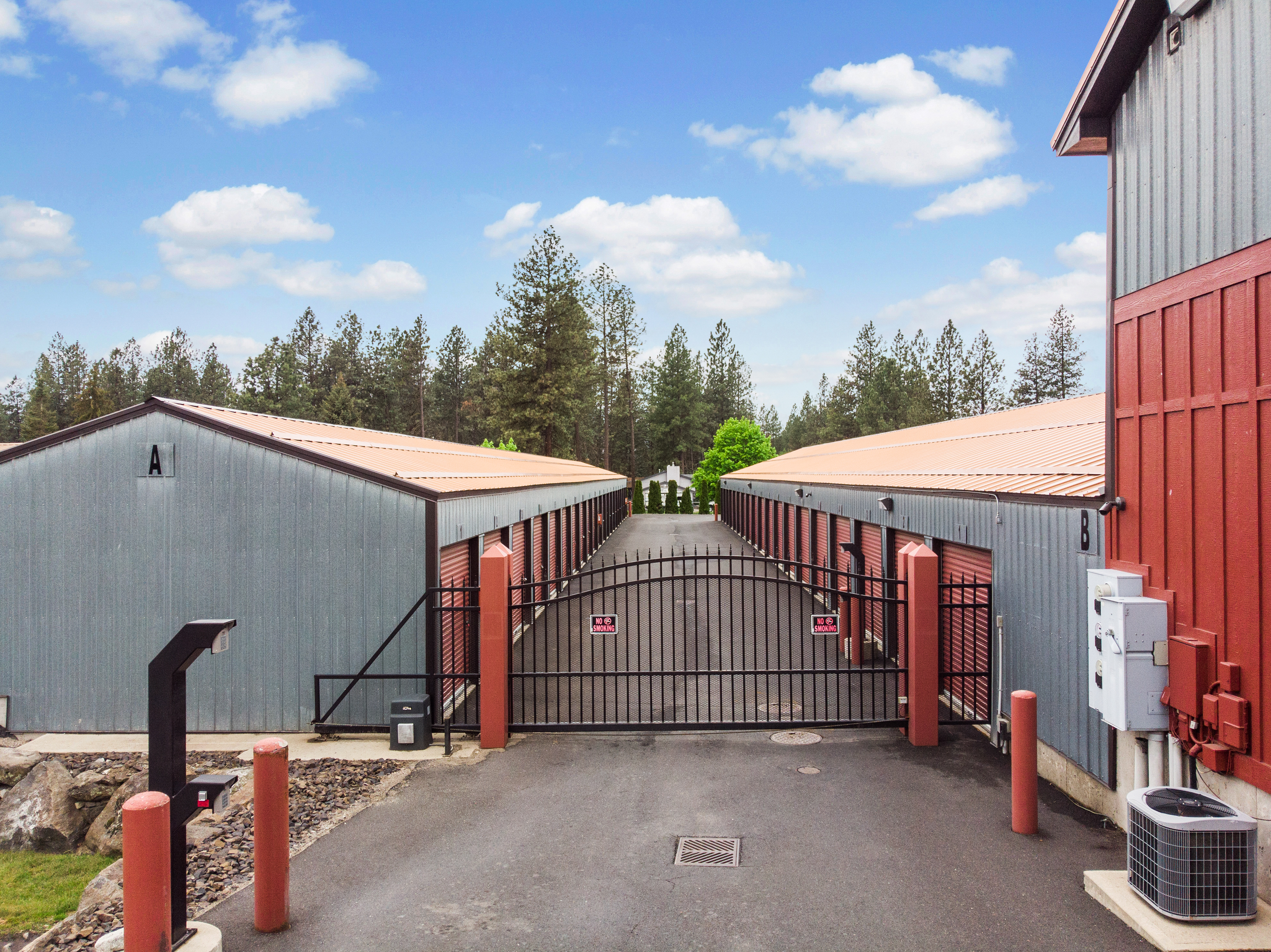 fenced and gated facility