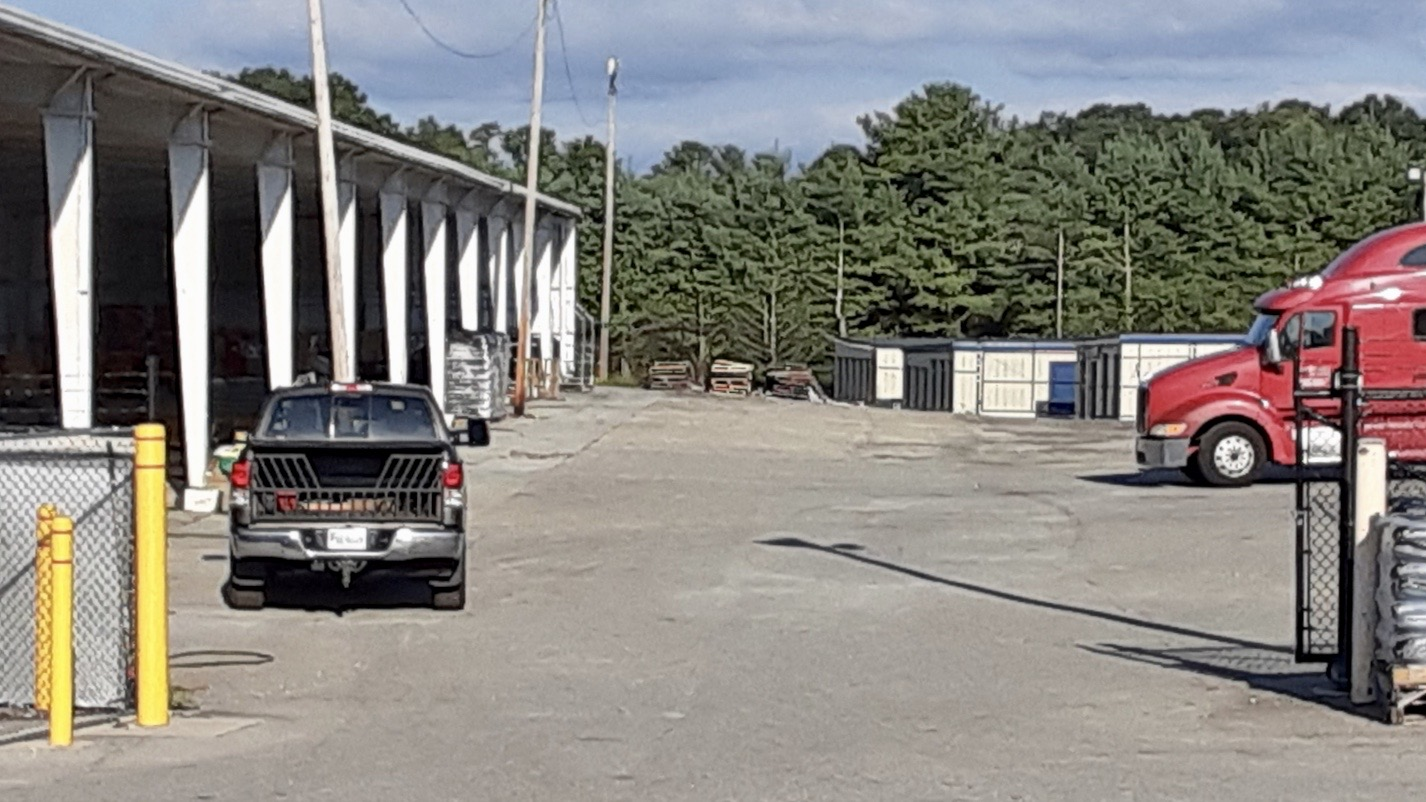 covered parking facility under construction