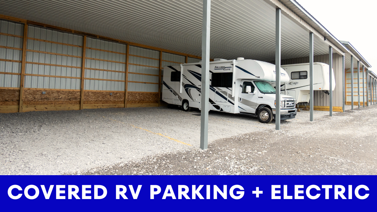 covered parking with electric near avon indiana