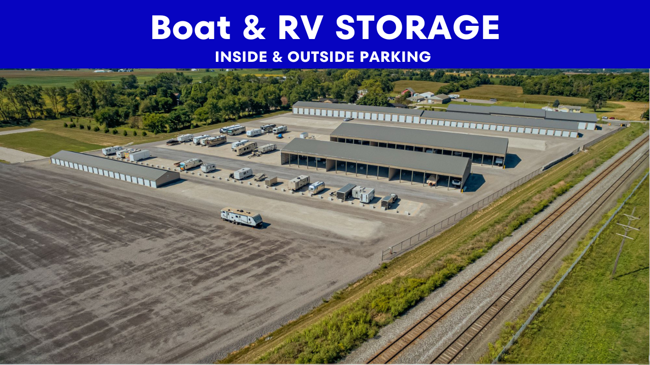 RV storage inside and outside parking Pittsboro Indiana