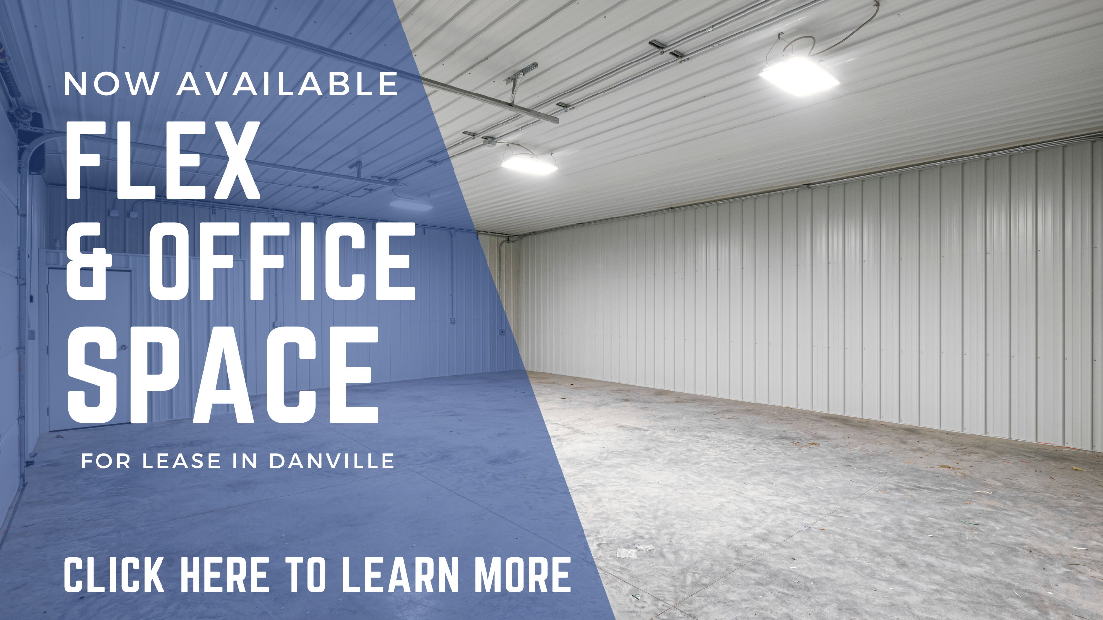 Flex space available in Danville Indiana