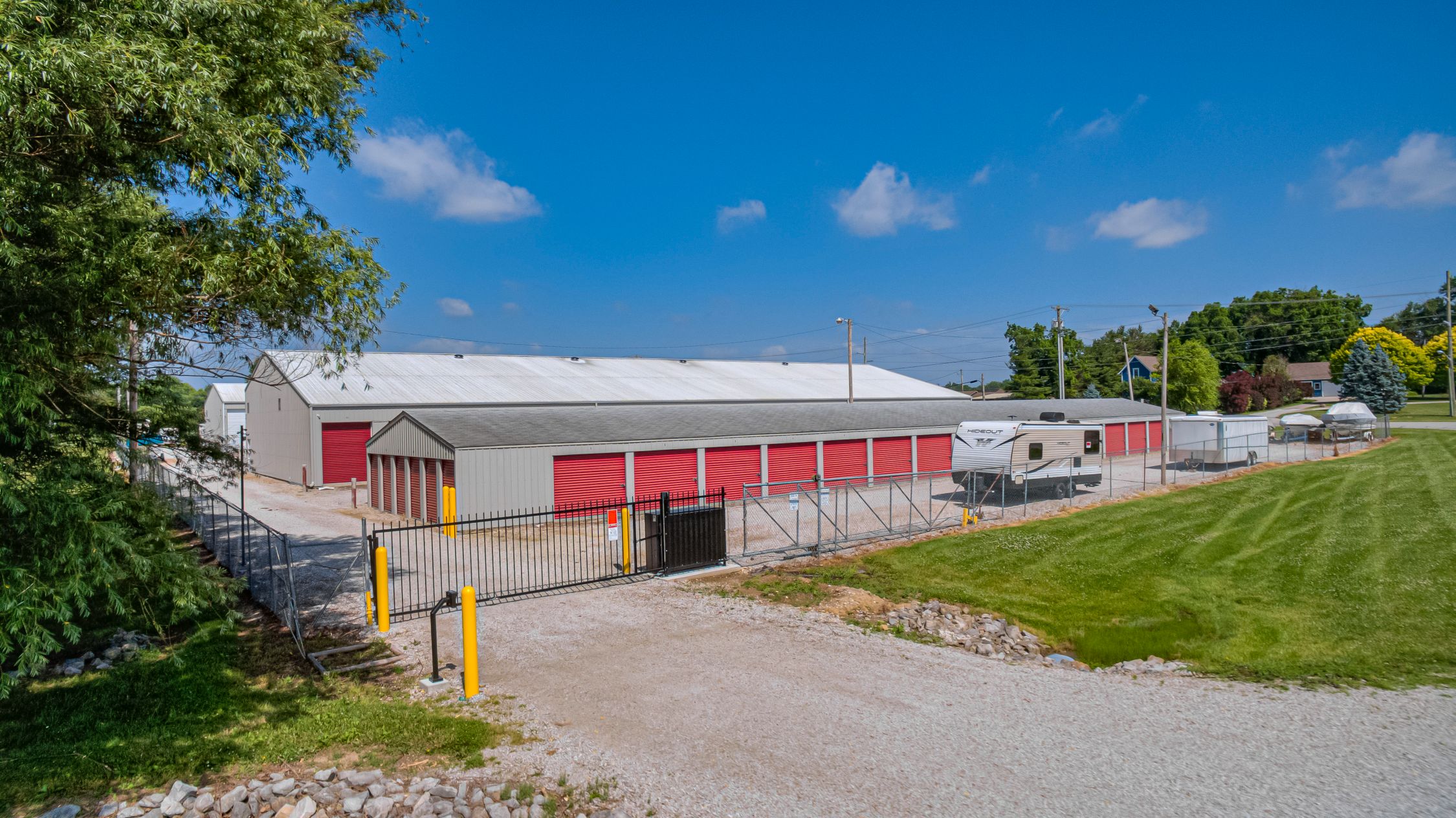 Danville Indiana storage gate access for storage units and vehicle parking