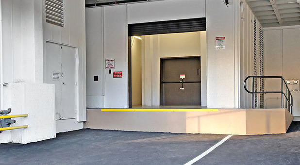Loading bay with elevator at seattle vault self storage