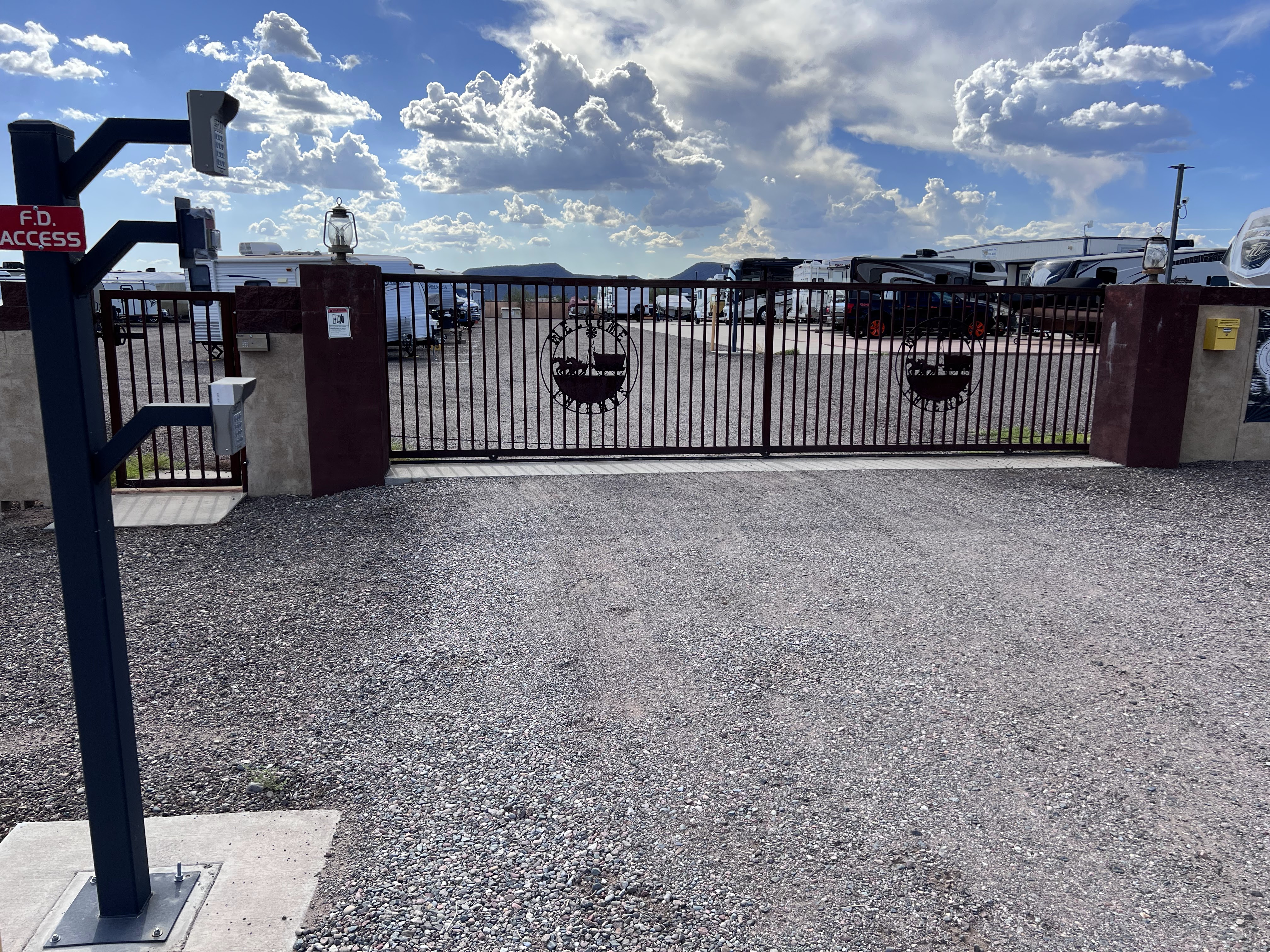 Fenced and Gated RV Parking in New River, AZ