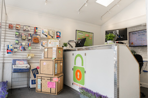 storage facility office interior