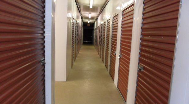 Inside units at Warrenton Mini Storage