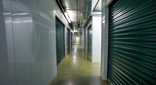 Inside units at Falmouth Self Storage