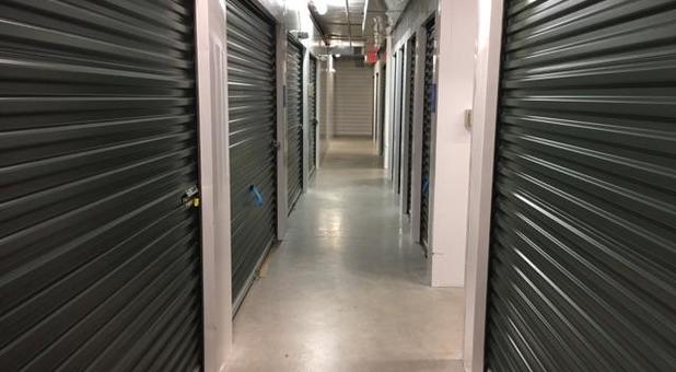 Inside units at North Charlottesville Self Storage
