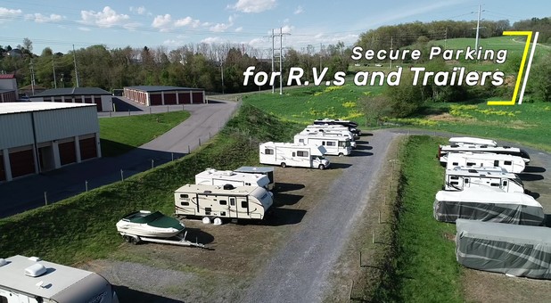 Secure RV parking at Harrisonburg Self Storage