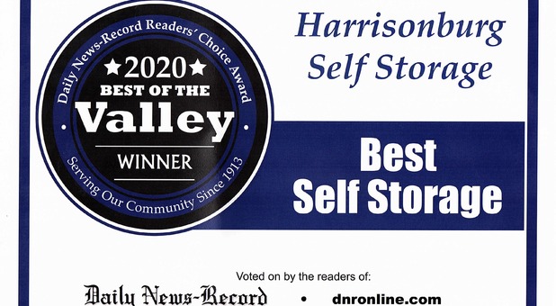Harrisonburg Self Storage voted Best in the Valley!