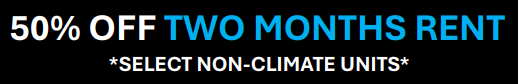 50% OFF TWO MONTHS RENT