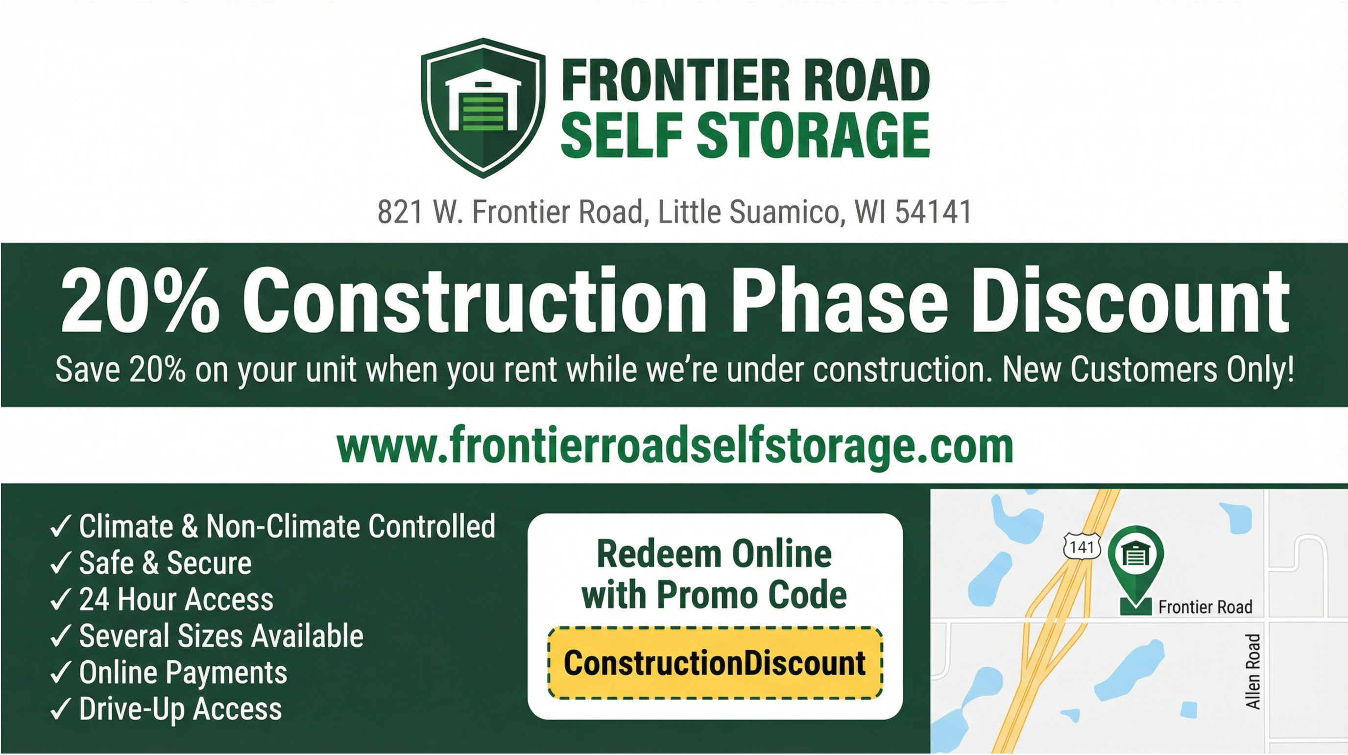 Construction Discount QR code