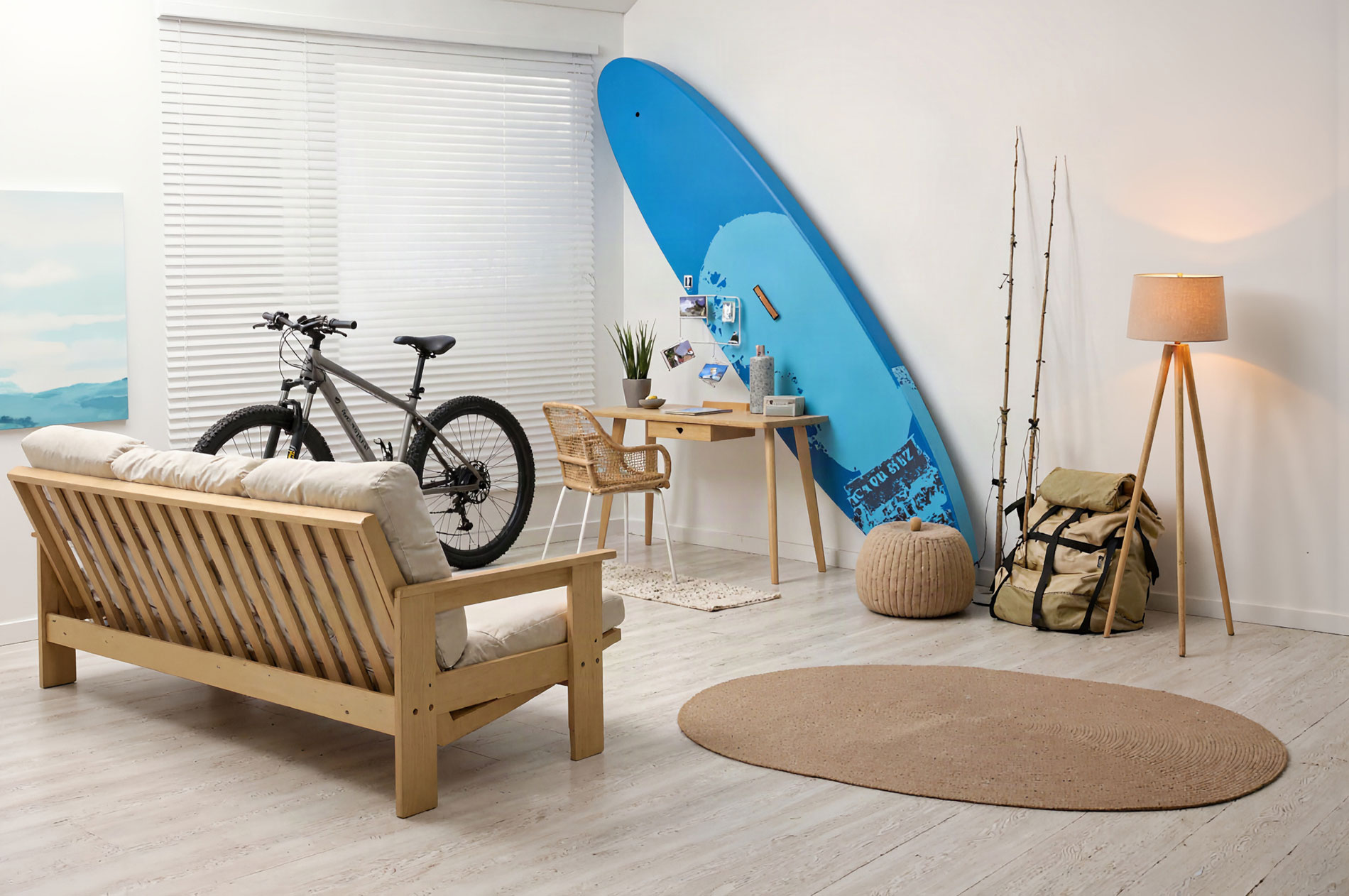 Apartment with Sports Equipment