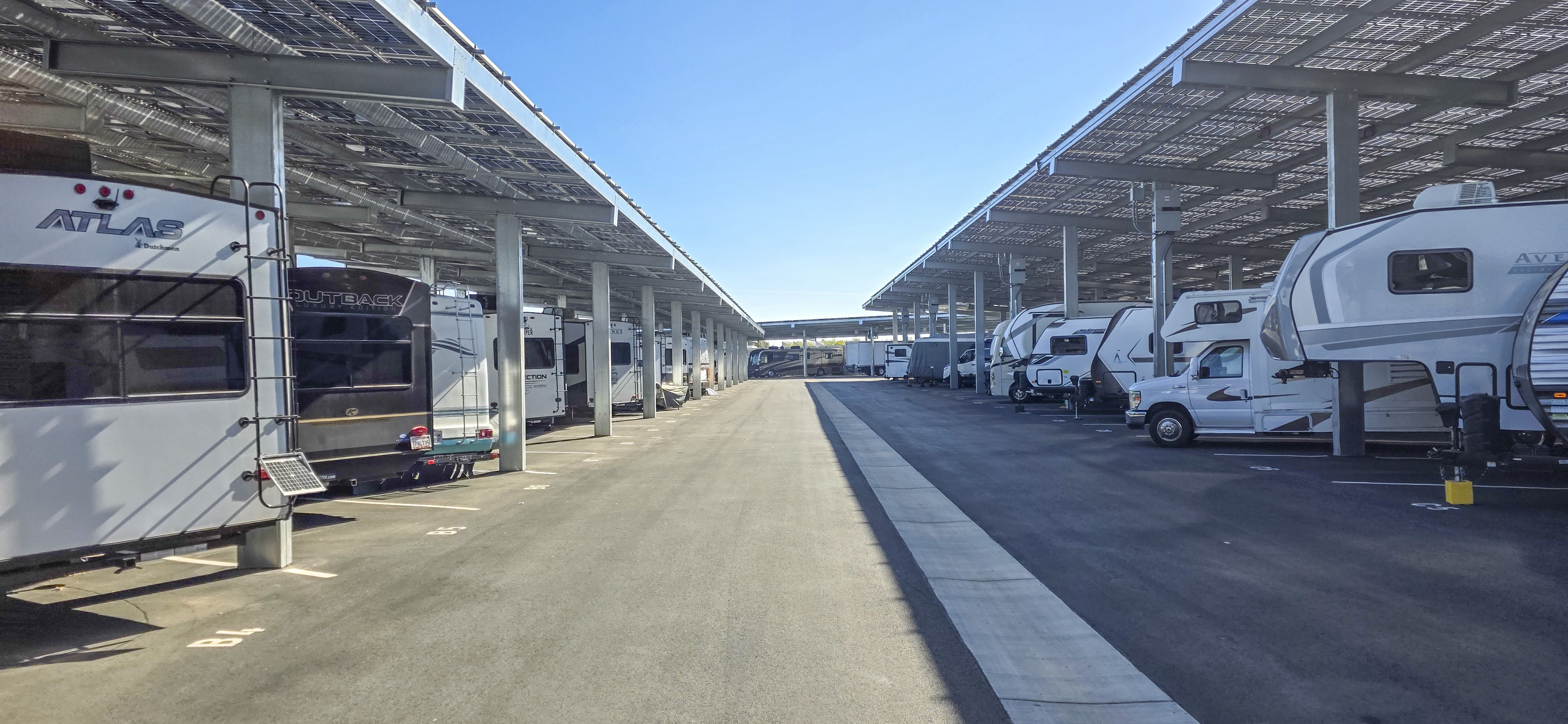 LuxeGuard RV and Boat Storage in Pittsburg, CA with 24-hour security cameras for safe RV and boat storage.